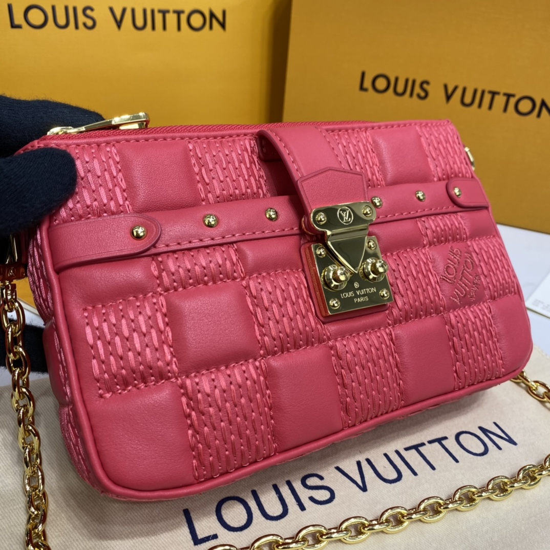 Louis Vuitton POCHETTE TROCA Shoulder Bag M59049 Pink